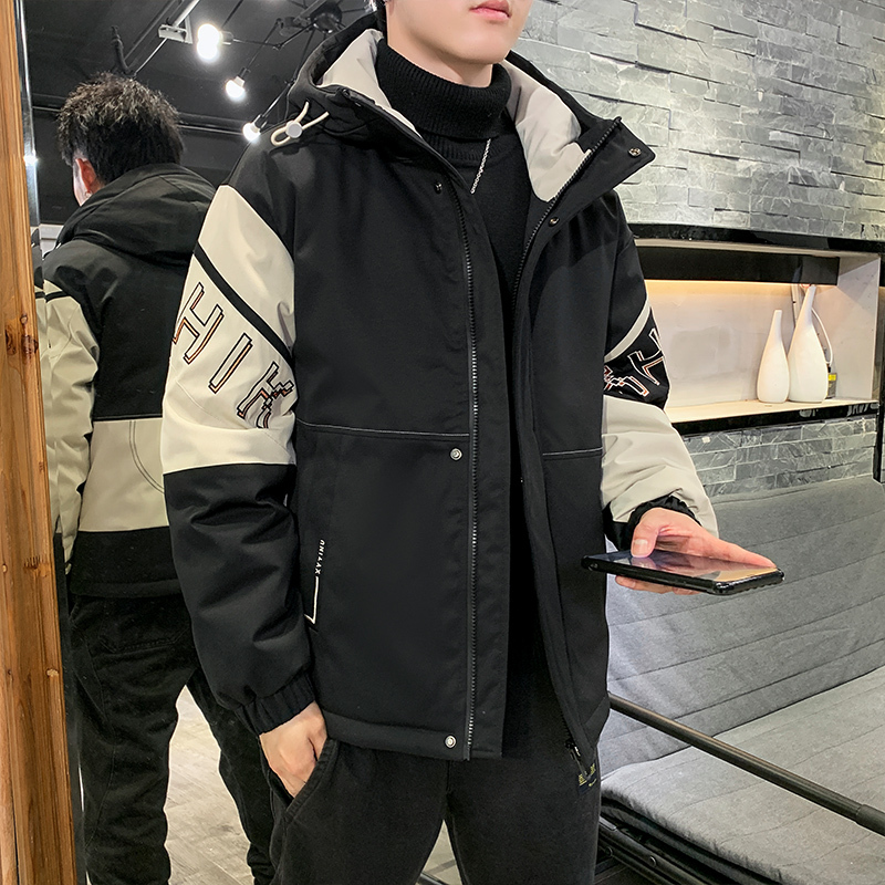 BaLuoShang棉衣男2020新款秋冬季外套加绒加厚潮牌棉袄羽绒潮流男士保暖棉服风衣