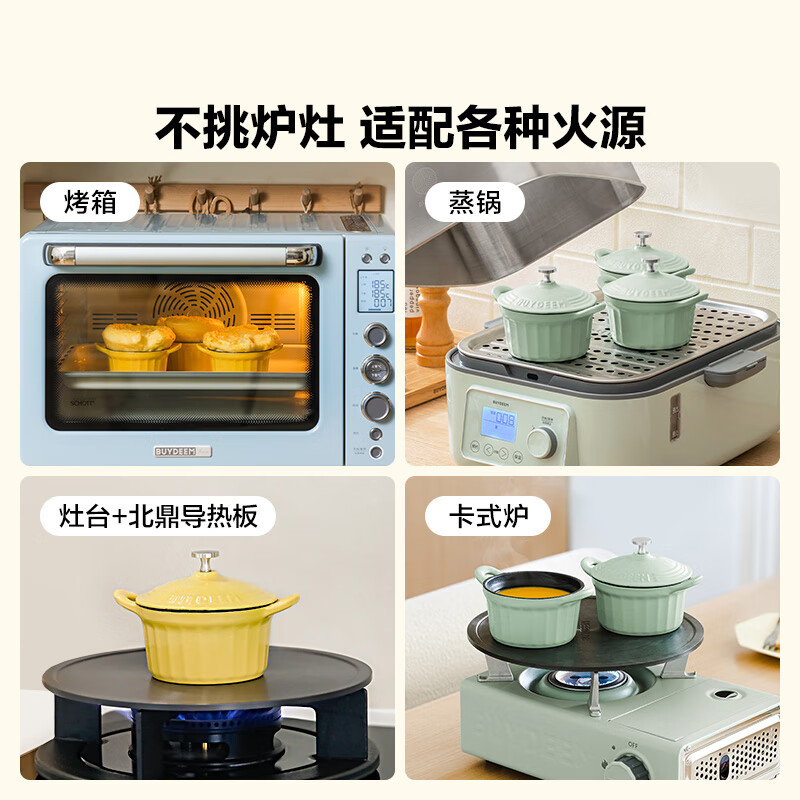 北鼎 珐琅锅 CP543 10cm迷你珐琅锅 小鹅黄高清大图