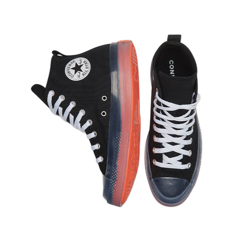 converse匡威女鞋allstarcx潮流百搭帆布运动鞋小橘底潮167809c