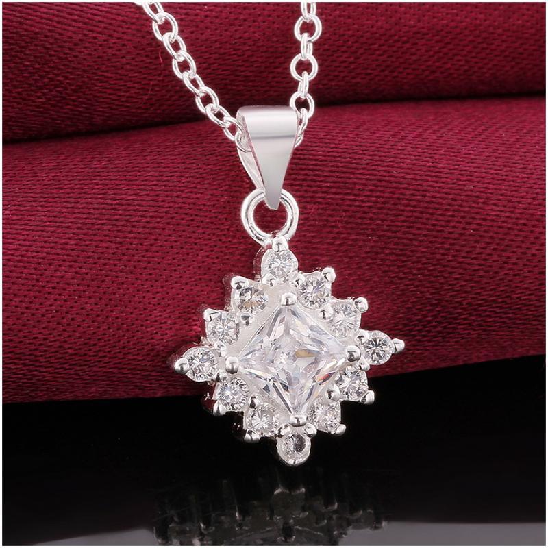 N582 Women Silver Necklace 镀925纯银女项链日韩版锁骨链潮人送女朋友七夕情人节礼物