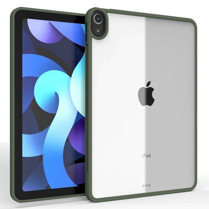 适用2021 ipadPro11保护壳透明防摔12.9撞色10.2硬壳软边防弯底壳 黑色 2021iPad mini6