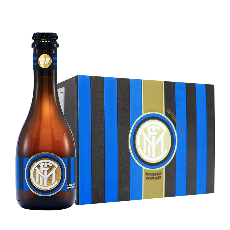 意大利原装进口国际米兰手工精酿啤酒Inter Beer 12.5度麦芽酿造330ml*12瓶整箱装