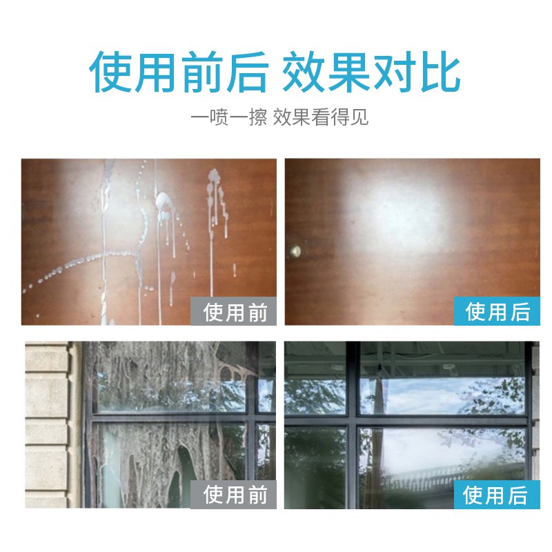 乳胶漆清洁剂500ml*2 保洁清洗神器新房装修去除墙漆涂料腻子粉地板墙面瓷砖地板清洗剂高清大图