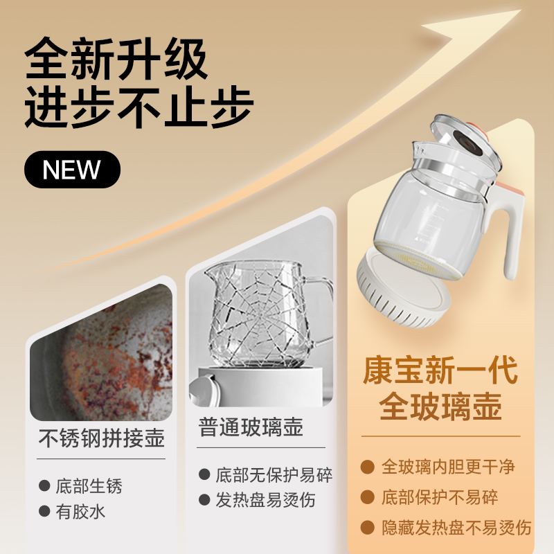 康宝智能恒温快速暖奶器自动保温高清大图