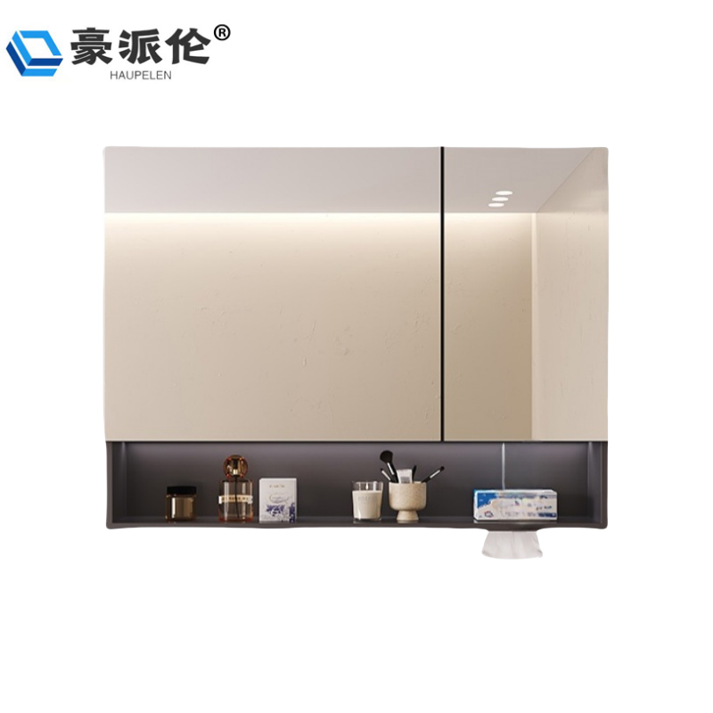 豪派伦浴室镜三门个高清大图