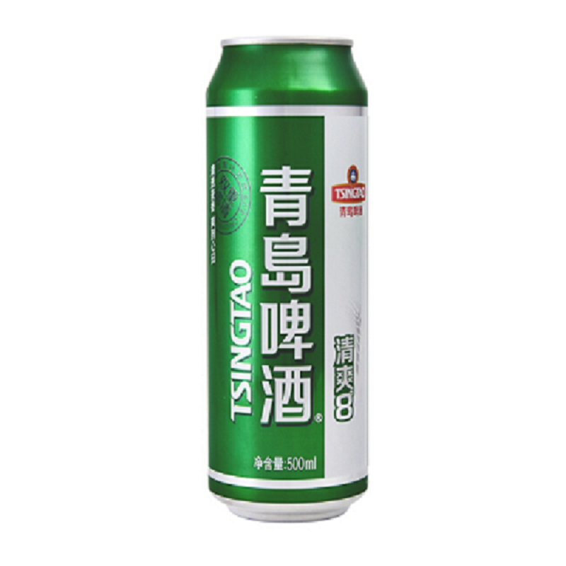 青岛啤酒清爽8度500ml罐