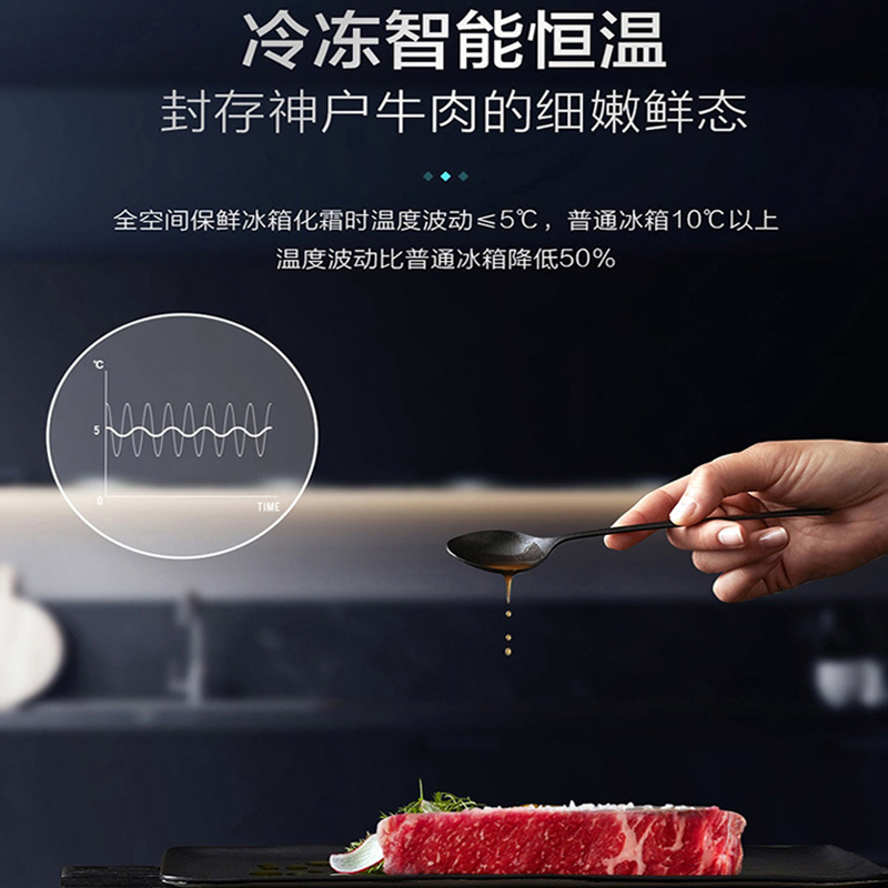 海尔(Haier)515升十字对开门嵌入冰箱 全空间保鲜 干湿分储 EPP超净系统 BCD-515WGHTD19NZU1