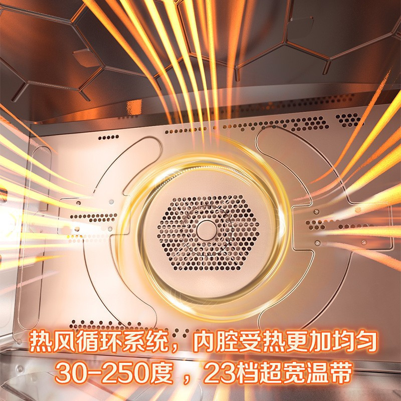 松 下 31L家用蒸烤箱 电烤箱 蜂巢循环蒸烤一体机双直喷纯蒸智能菜单 NU-SC350W