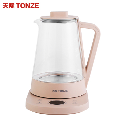 天际养生BJH-D150BW壶多功能电热水壶高硼硅玻璃壶触控式煎药壶花茶器煲茶壶烧水壶