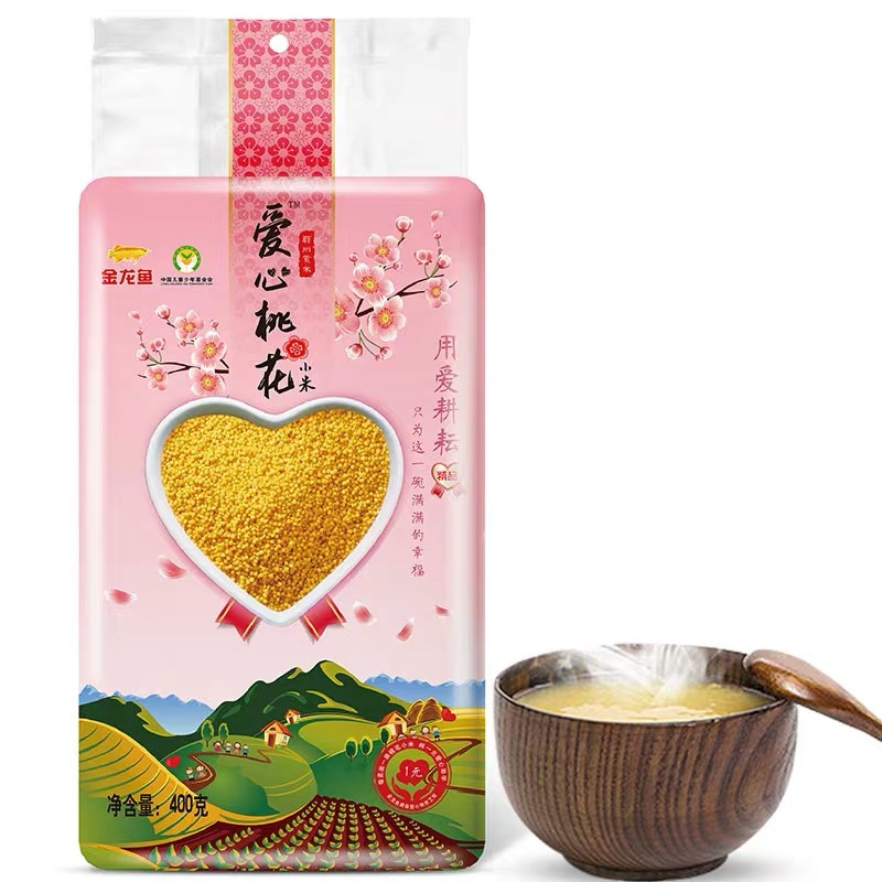 金龙鱼爱心桃花小米 400g