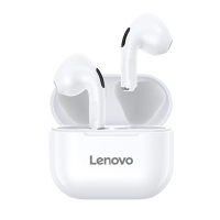 联想(Lenovo)蓝牙耳机 LP40 黑色 TWS真无线 游戏影音通用音乐耳塞 半入耳式 适用于苹果安卓华为小米手机