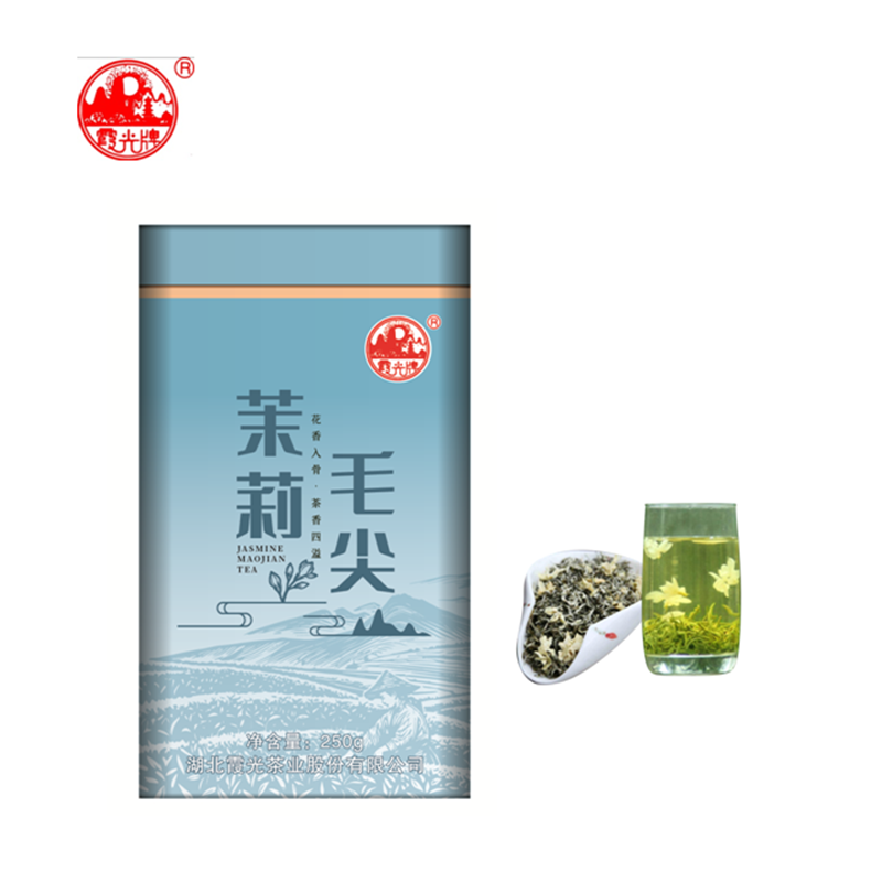 霞光牌 茉莉毛尖250克/罐高清大图
