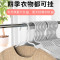 茶花衣架 无痕晾衣架加粗 干湿两用防滑护领挂衣架成人衣服架 8只蓝色100004蓝
