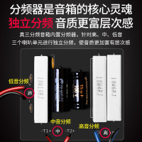 WESTDING/威斯汀家庭会议一拖四音响KTV音响家用音响卡拉OK音箱 蓝牙功放组合音响U段防啸叫K35话筒109套装