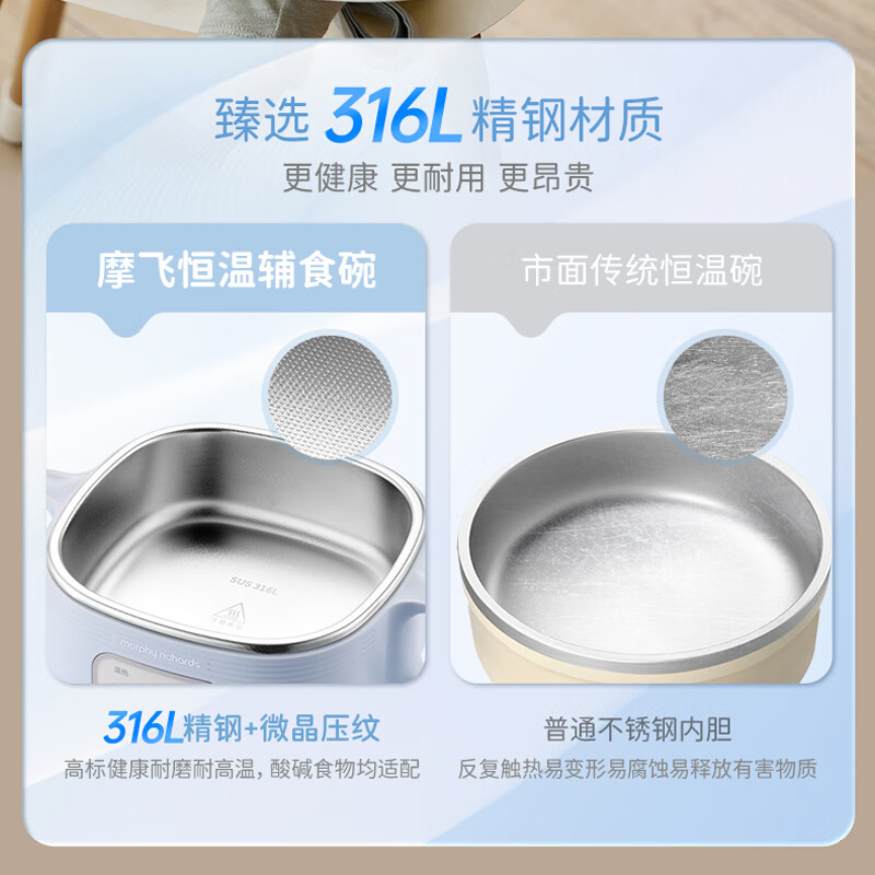 摩飞电器 辅食碗婴儿智能恒温碗 MR5700 粉高清大图