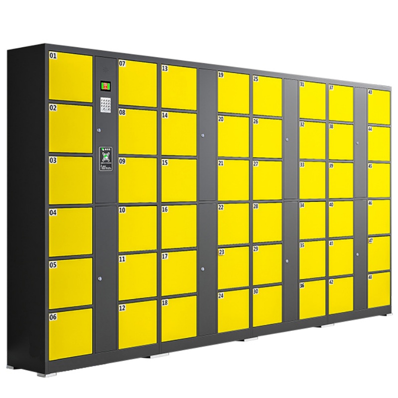 攸形扫码存包柜48门3400*460*1800mm台高清大图