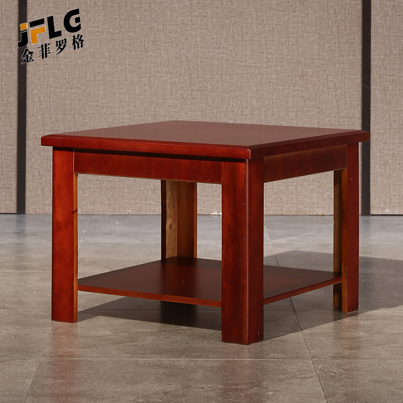 金菲罗格办公室会客简约现代沙发茶几组合办公真皮沙发 方茶几