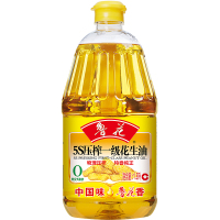 鲁花5S压榨一级花生油1.8L 小瓶食用油 家用粮油