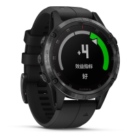 佳明GARMIN飞耐时5Plus心率音乐NFC高尔夫GPS户外功能运动导航手表100防水（黑色aDLC蓝宝石镜面）