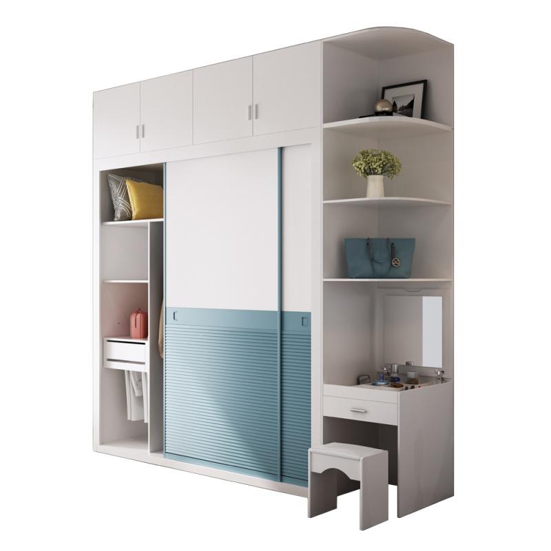 现代简约推拉衣柜经济型组装卧室大衣橱实木质2移衣柜_8_389_174高清大图