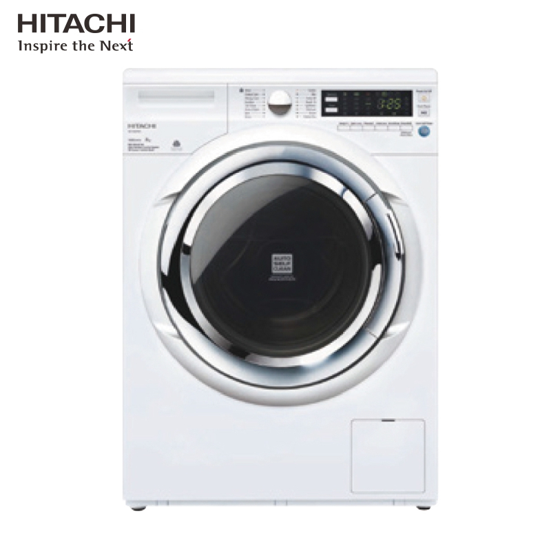 Hitachi/日立 BD-W75AAEC 原装进口 全自动洗脱一体 滚筒洗衣机 7.5KG 90℃筒自洁 净槽 除皱