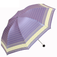 天堂伞三折小巧女士防紫外线遮阳伞太阳伞晴雨伞