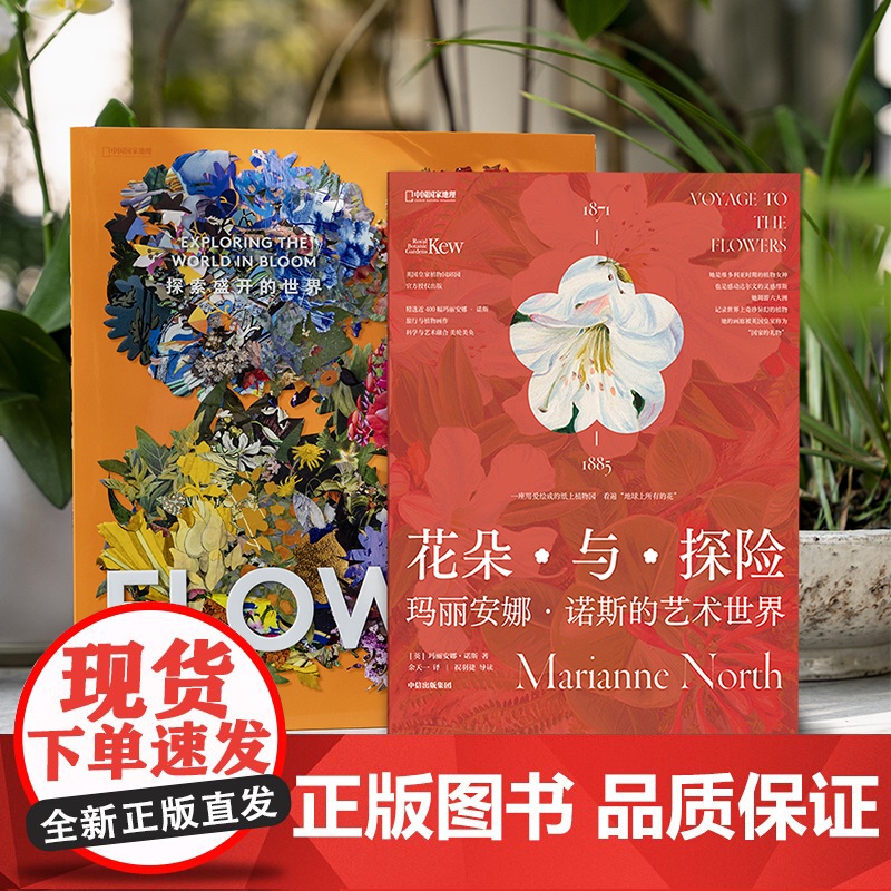 花朵与探险:玛丽安娜·诺斯的艺术世界+花:探索盛开的世界 两册套装艺术书籍画册高清大图