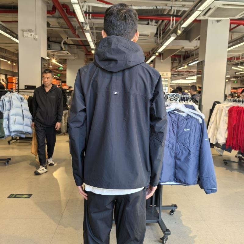 NIKE耐克连帽外套运动休闲梭织男装夹克DM5500-010 D高清大图