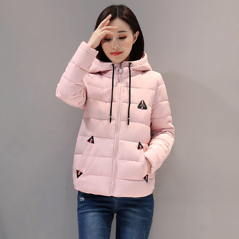 【冬装爆款来袭】新款羽绒棉服女短款2018新款韩版潮流修身加厚棉服冬装外套冬天连帽棉袄