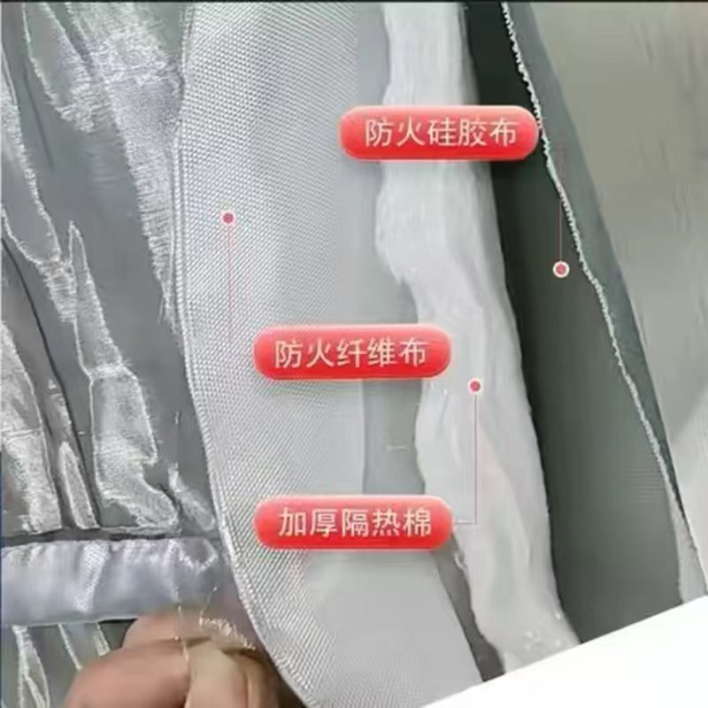 中锦科技 硅胶布防火隔热棉 保温棉800mm宽10mm厚 米高清大图