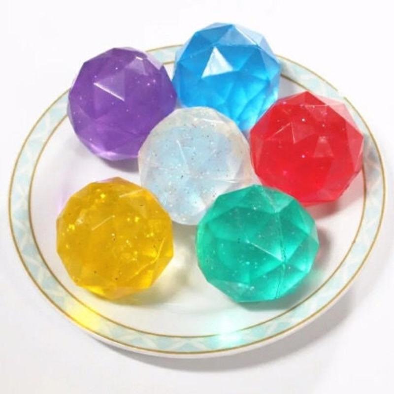 钻石弹力球实心橡胶蹦蹦球男孩女宝宝玩具球地摊热卖小玩具32号钻石球