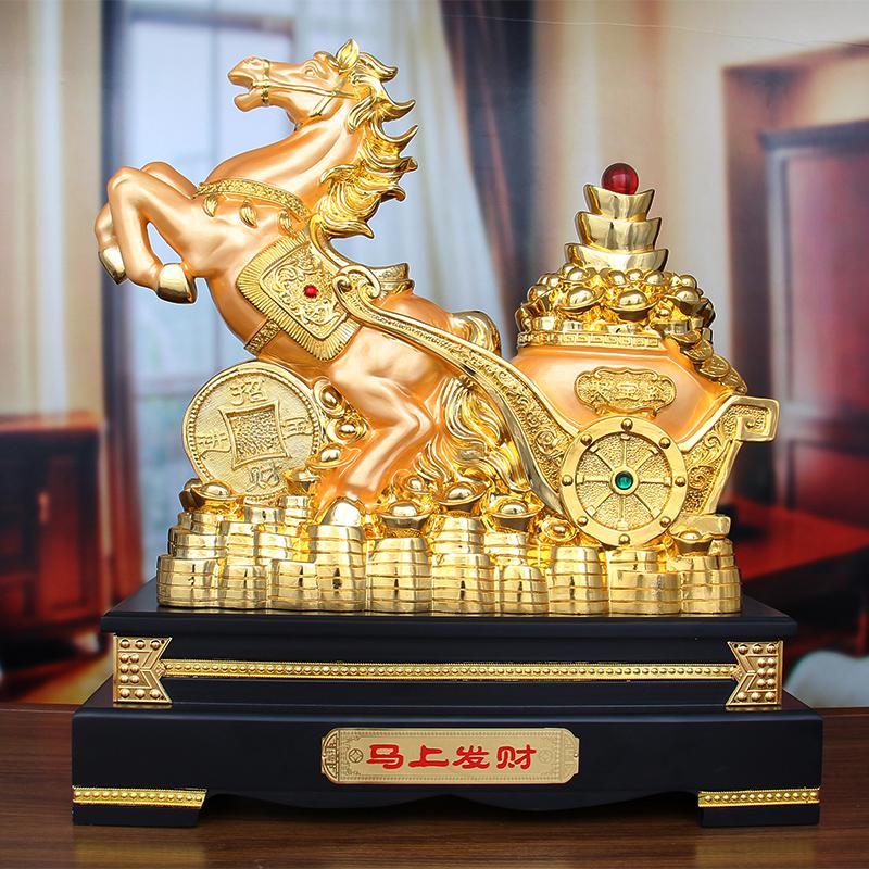 美帮汇马摆件工艺品大号马到成功家居客厅创意装饰办公室摆设高清大图