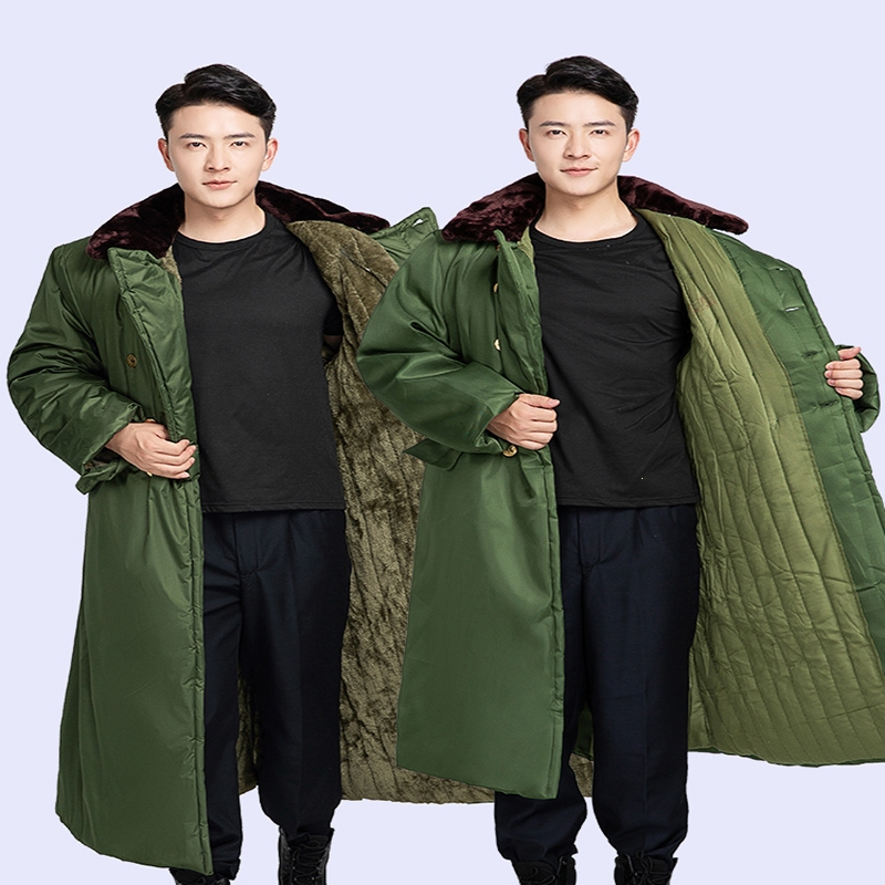 闪电客棉大衣超长到脚踝东北大棉衣加厚加长劳保棉袄冬季加绒棉衣