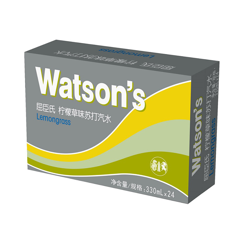 屈臣氏(Watsons)柠檬草味苏打汽水330ml*24 整箱高清大图
