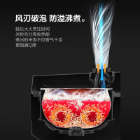 苏泊尔 电饭煲快速饭家用4L多功能3-6人 电饭锅精铁球釜24H智能预约全屏触控IH电磁加热SF40HC752