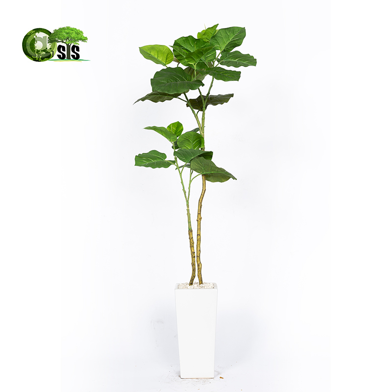 Ciaa装饰摆件高品质植物绿植北欧盆栽大型摆件客厅假树装饰室内造景琴叶榕热带榕树 130cm 价格图片品牌报价 苏宁易购会心家装建材专营店