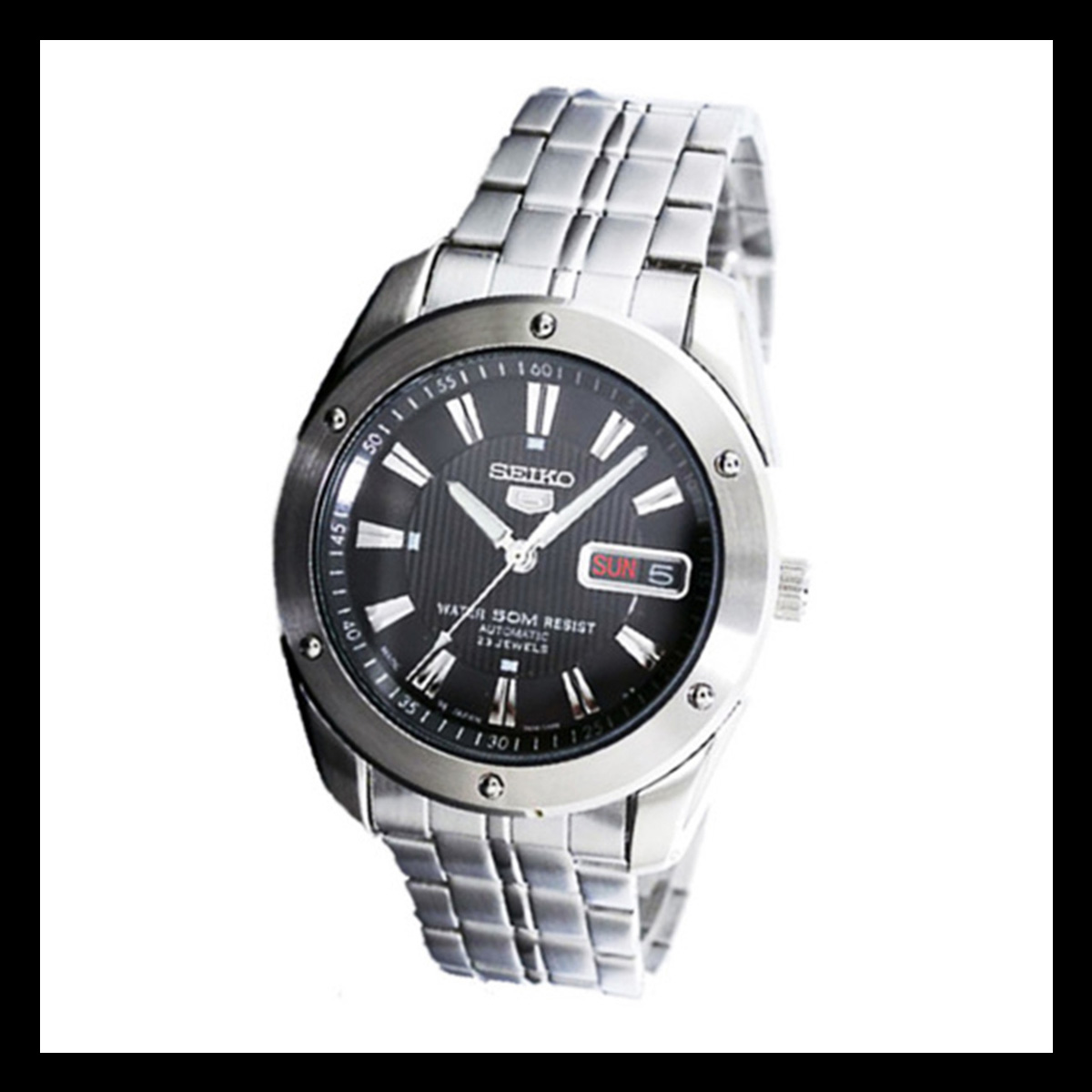 seiko精工5号系列机械男表复古百搭新时尚小表盘机械男表高清大图