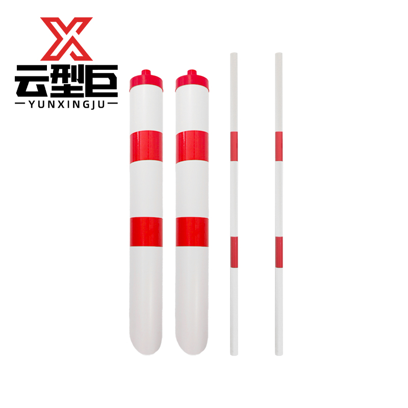 云型巨 拉线保护管 警示管红白反光警示管电力通信线路保护管 100*2000mm 单位:套高清大图
