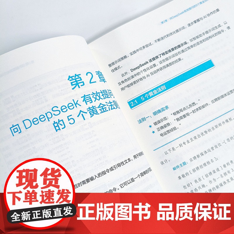 DeepSeek从入门到精通 打造你的专属AI助手 deepSeek实用操作指南手把手教你ai办公应用零基础自学教程书籍高清大图