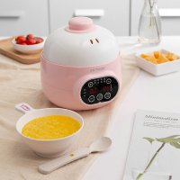 天际宝宝辅食婴儿炖汤煲粥燕窝机炖盅隔水炖盅陶瓷内胆智能恒温预约0.8L小型宿舍mini母婴养生粥BB煲银耳养生1-2人