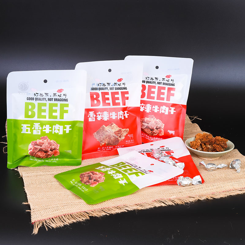 康順牛肉干98g手撕牛肉干风味牛肉片零食香辣味