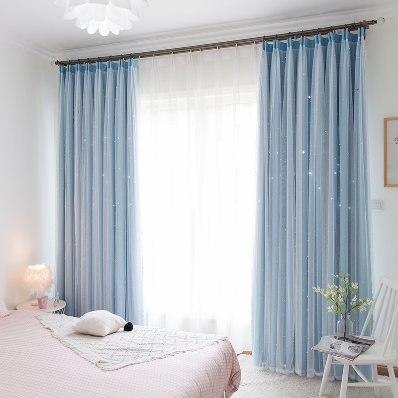 双层遮光成品窗帘