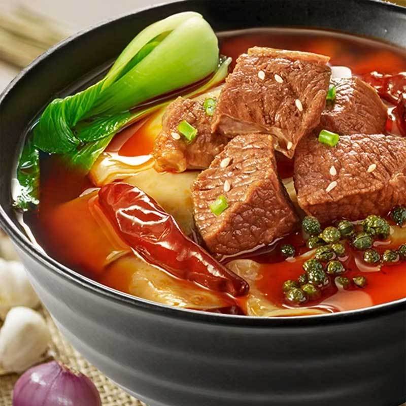 今麦郎 一桶半牛肉板面 香辣味*12桶 非油炸速食免煮泡面板面