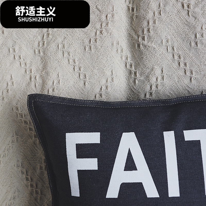 北欧抱枕靠垫靠枕床头沙腰靠汽车腰枕抱枕套办公室护腰垫靠背垫