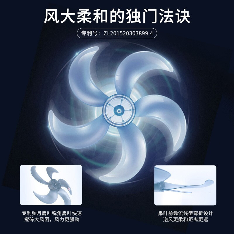 苏宁宜品X艾美特联名16寸五叶机械落地扇大风力家用客厅宿舍立式强力节能摇头轻音强力餐厅工业大风扇电扇FS4068T2-5