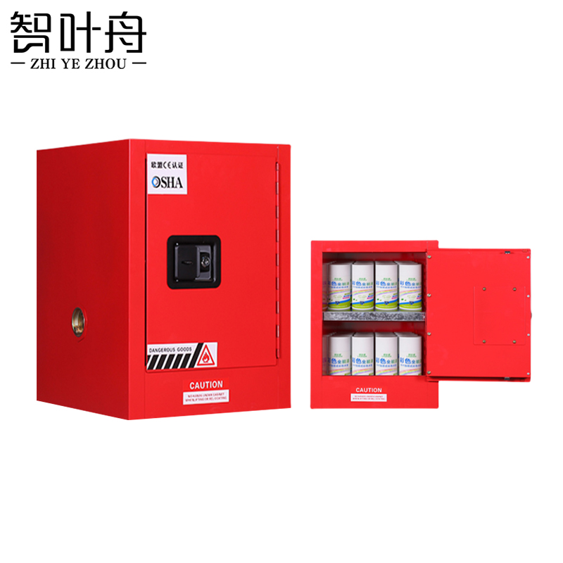 智叶舟防爆柜12加仑红色590*460*890mm台高清大图