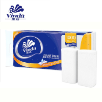 维达(Vinda)卷纸卷筒卫生纸无芯卷纸超韧3层100gx10卷蓝色经典无芯卷纸
