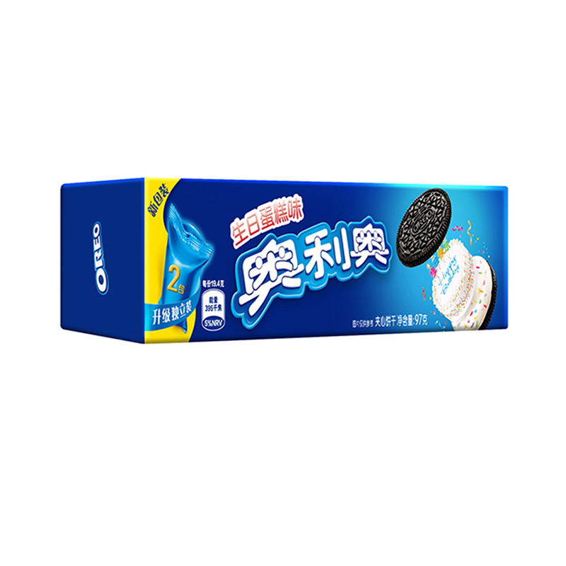 亿滋 奥利奥夹心97g*6(香草+抹茶+白桃乌龙+生日蛋糕+葡萄水蜜桃+蓝莓树莓)多口味组合,儿童休闲零食饼干