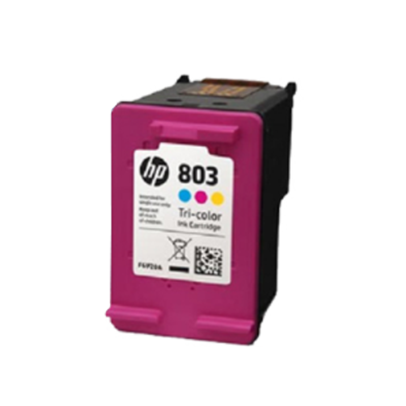 惠普 803黑色彩色墨盒 惠普墨盒F6V21AA （适用Deskjet1112 2132 1112 1111）高清大图