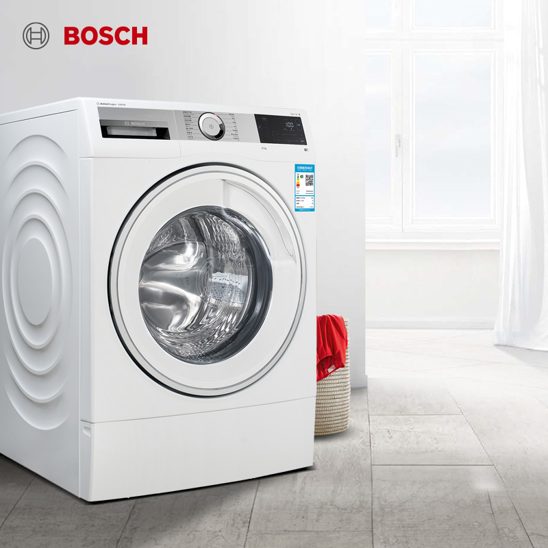 博世(BOSCH)12公斤 全自动变频滚筒洗衣机 家用大容量 XQG120-WWD374B00W
